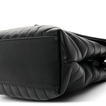 Saint Laurent Calfskin Y Quilted Monogram Monochrome Medium Loulou Chain Satchel Black 10 of 10