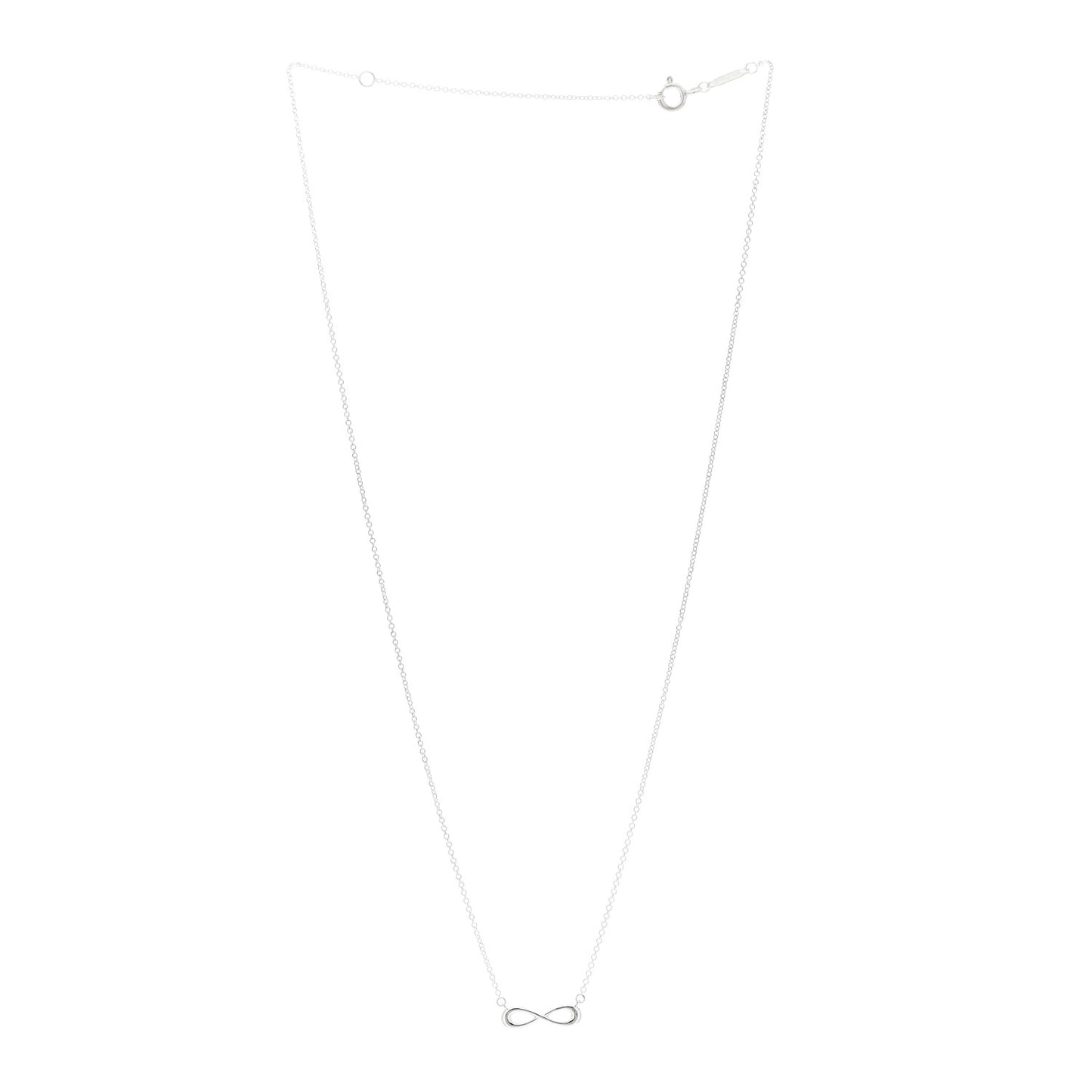 Sterling Silver Mini Infinity Pendant Necklace