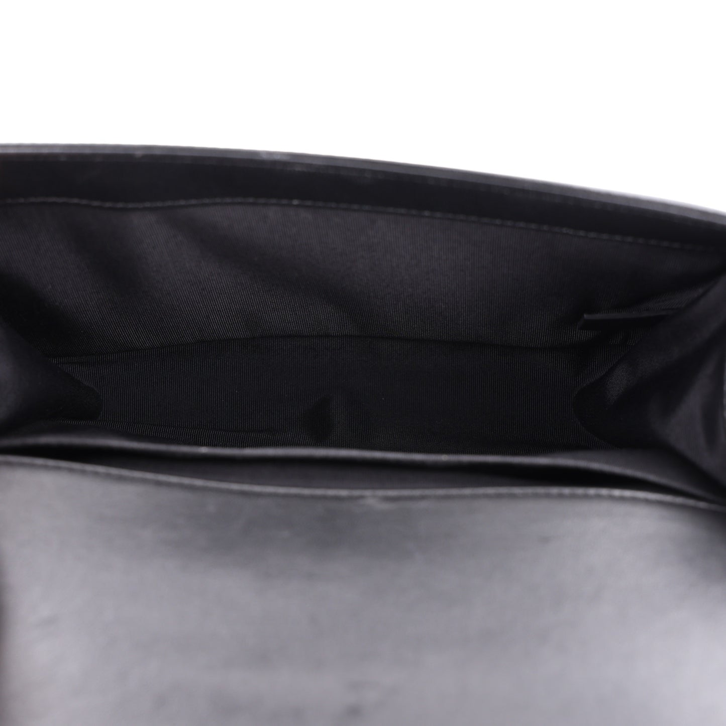 Calfskin Quilted Medium Boy Flap Black Black