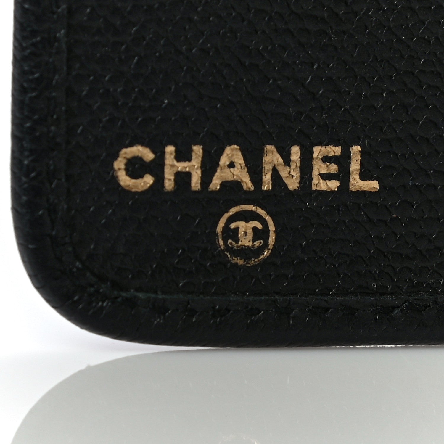 Chanel Grained Calfskin CC Button Pocket Agenda Cover Black 6 of 16