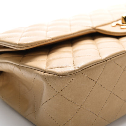 Chanel Lambskin Quilted Medium Double Flap Beige 5 of 10