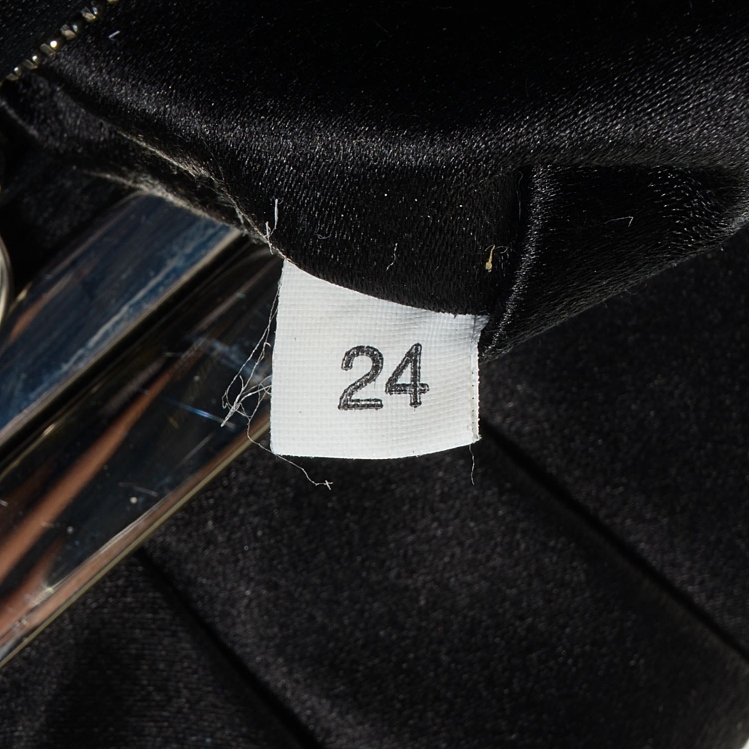 Prada Satin Pochette Clutch Black 7 of 9