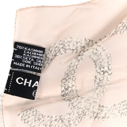 Chanel Cashmere Silk CC Chain Scarf Pink 3 of 3
