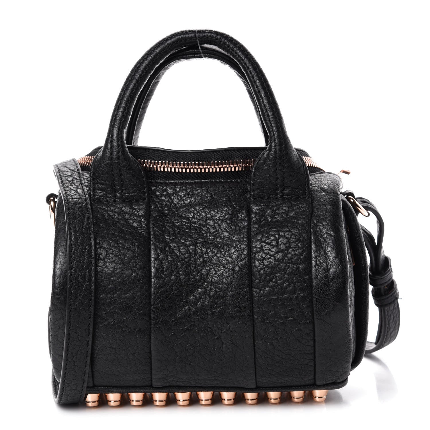 Alexander Wang Pebbled Lambskin Mini Rockie Black Rose Gold Hardware 1 of 10