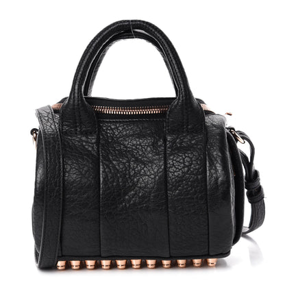 Alexander Wang Pebbled Lambskin Mini Rockie Black Rose Gold Hardware 1 of 10