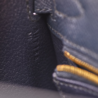 Hermes Epsom Kelly Sellier 25 Bleu Indigo 34 of 43