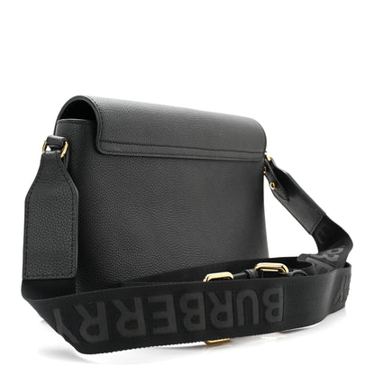 Burberry Grainy Calfskin Vintage Check Note Crossbody Bag Black 3 of 10