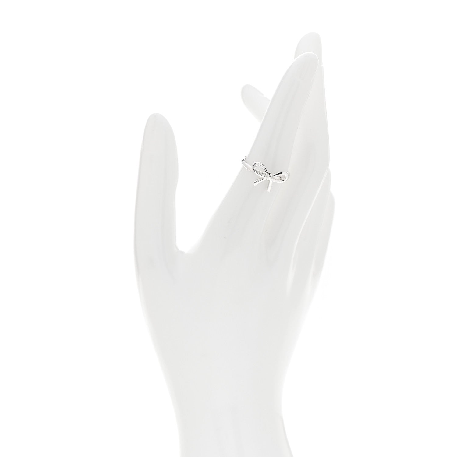 Tiffany Sterling Silver Bow Ring 53 6.25 2 of 4