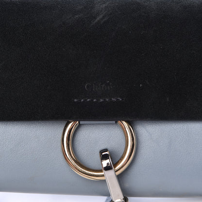 Chloe Suede Calfskin Mini Faye Shoulder Bag Fresh Blue Green 8 of 12
