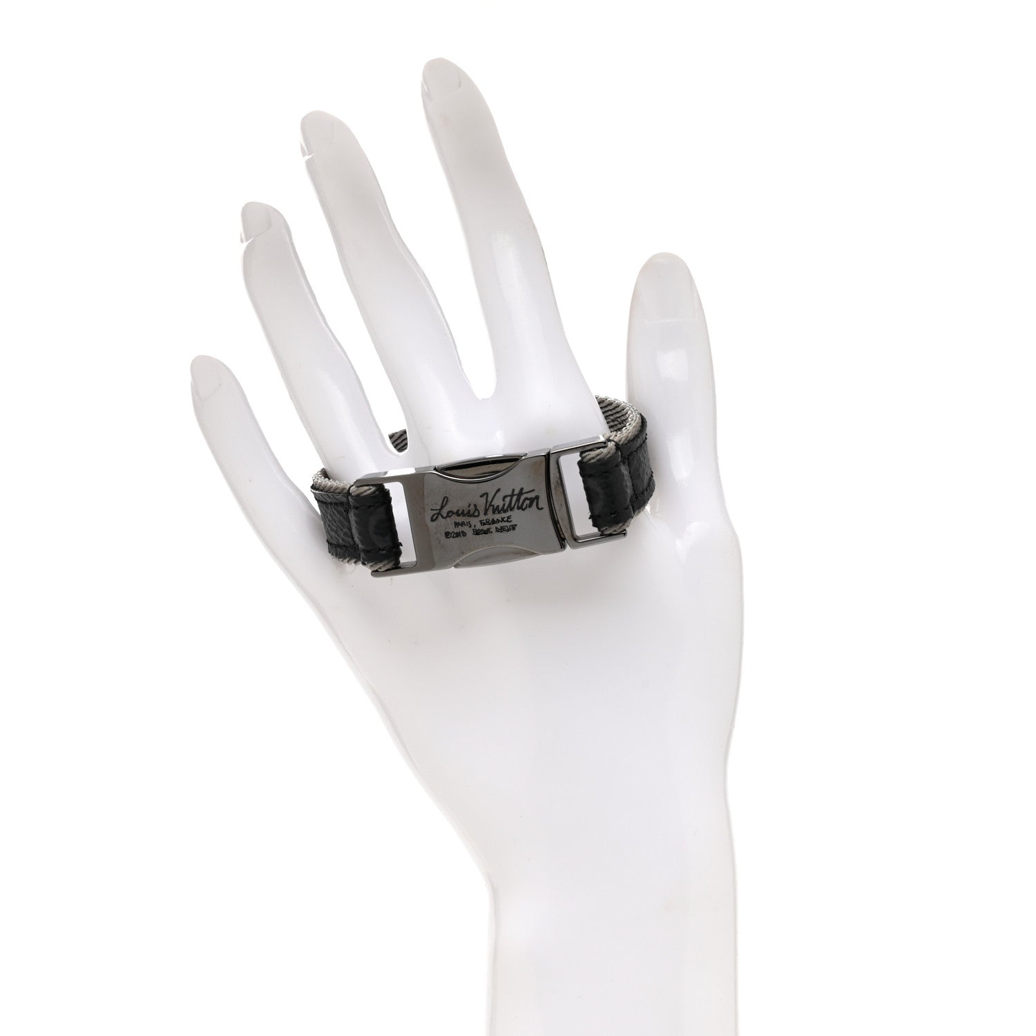 Louis Vuitton Monogram LV Fast Clip Eclipse Bracelet 19 2 of 5