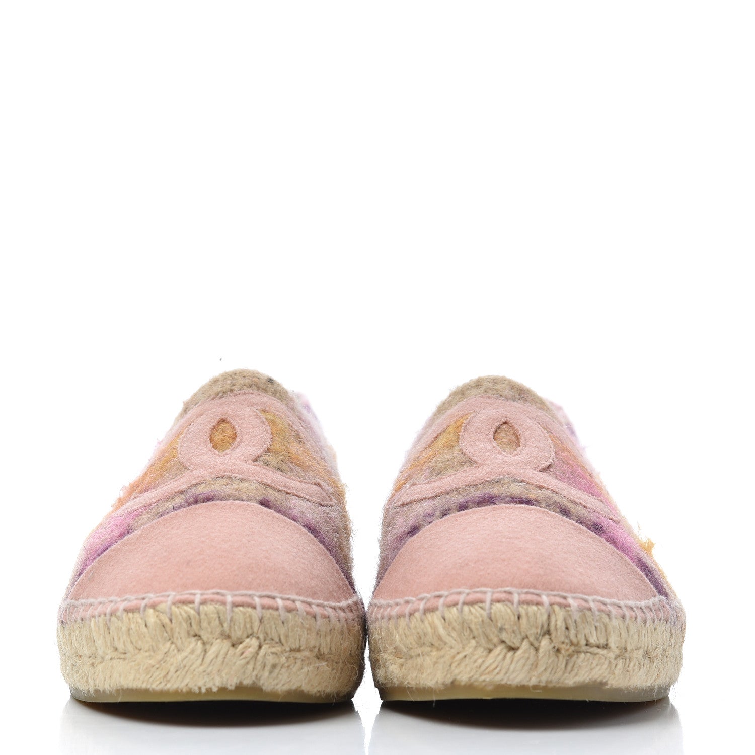 Chanel Tweed CC Espadrilles 40 Pink Multicolor 2 of 15