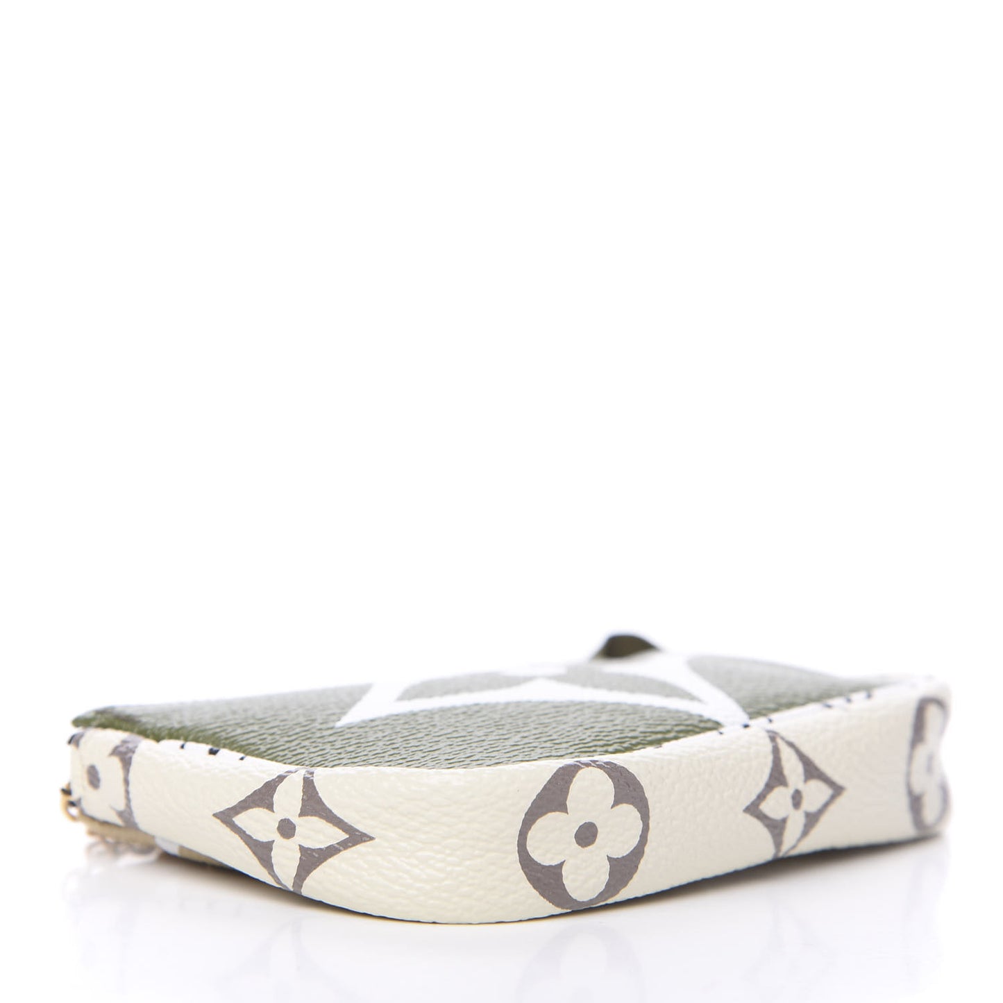 Monogram Giant Micro Pochette Accessories Kaki White