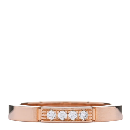 Cartier 18K Pink Gold Diamond Maillon Panthere Wedding Band Ring 49 5 1 of 5