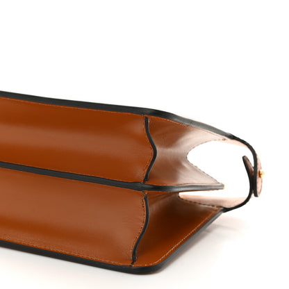 Fendi Vitello King Luxor Shiny Nappa Medium Peekaboo I SEE U East West Satchel Brandy Light Rose 9 of 10