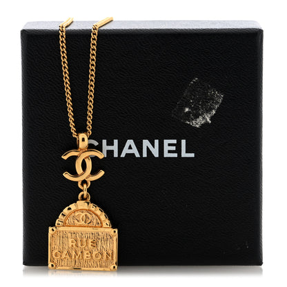 Chanel Metal CC Rue Cambon Necklace Gold 5 of 5