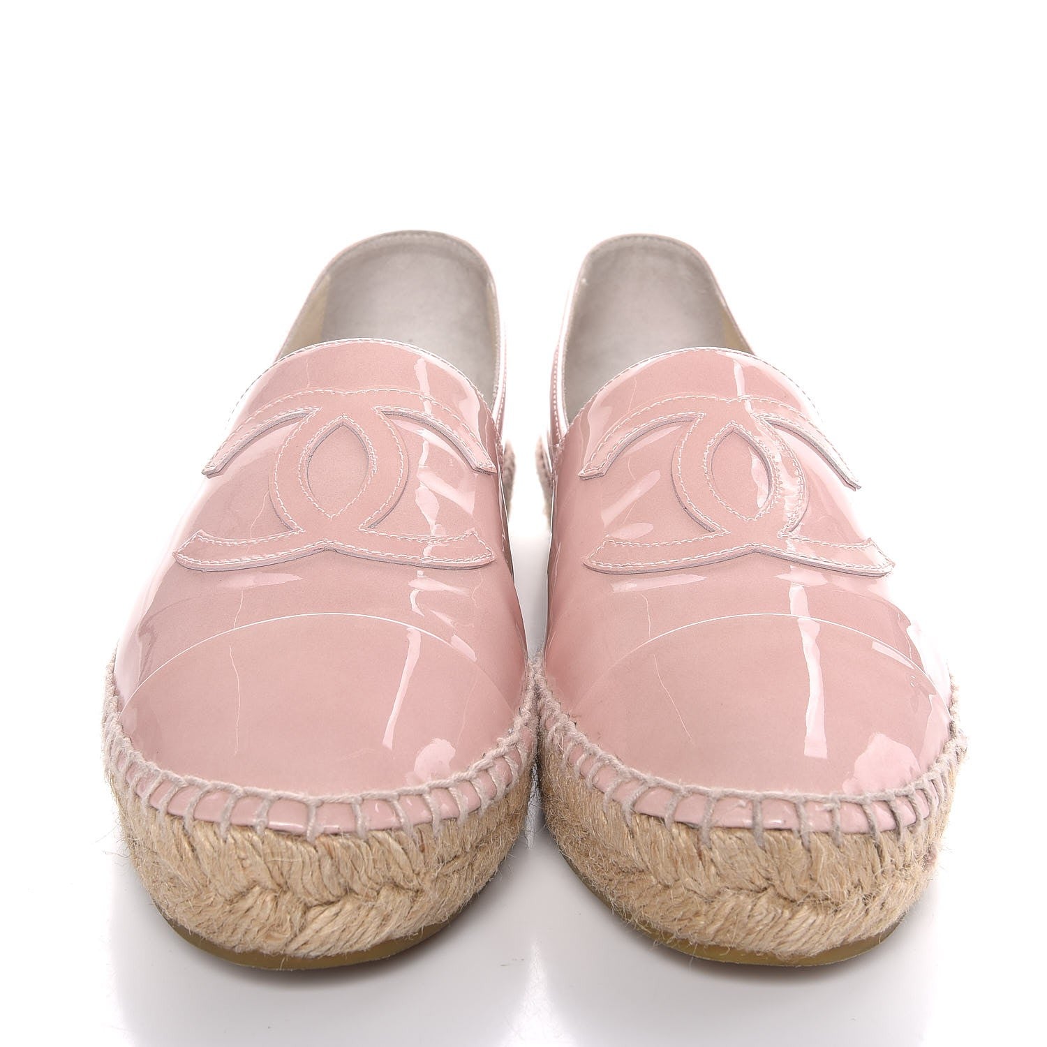 Chanel Patent CC Espadrilles 38 Pink 2 of 10