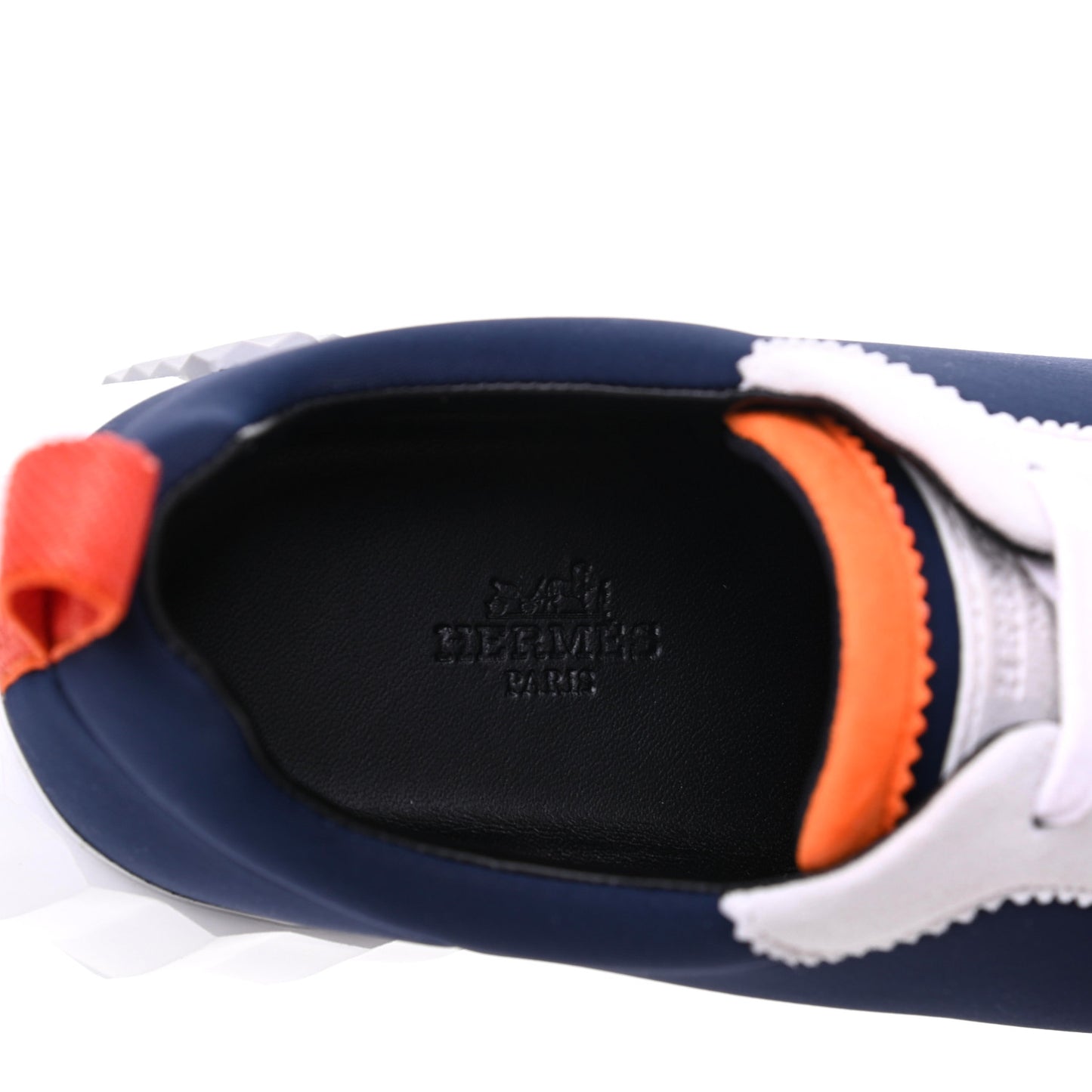 Technical Jersey Suede Goatskin Bouncing Sneakers 37 Marine