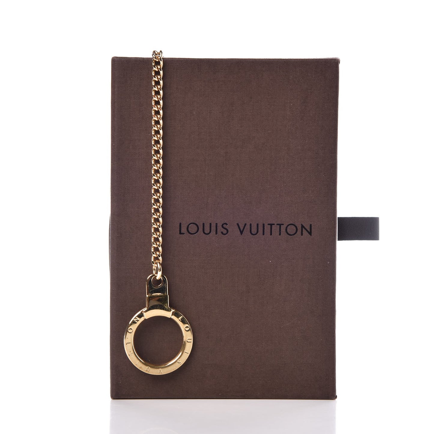 Metal Pochette Extender Key Ring Chain Gold