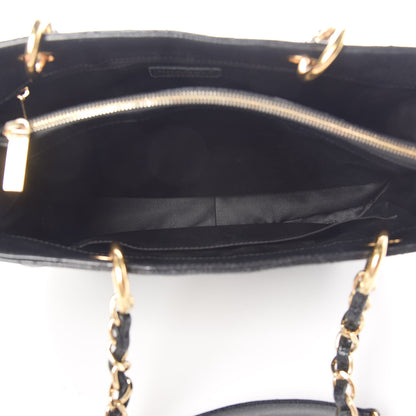 Chanel Caviar Quilted Grand Shopping Tote GST Black 7 of 13