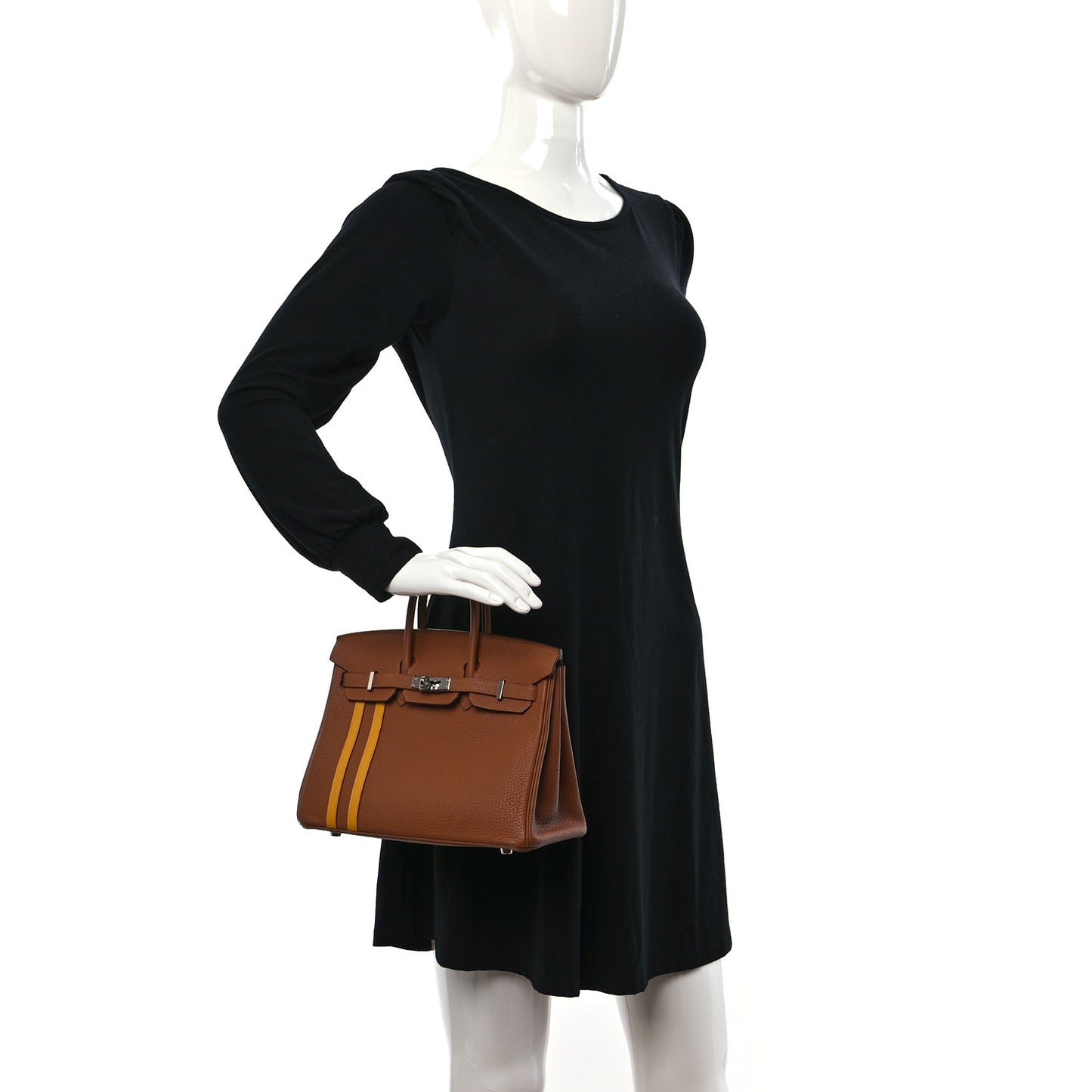 Togo Swift Officier Birkin 25 Gold Ambre