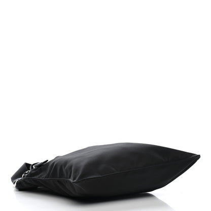 Prada Nylon Flat Messenger Bag Black 4 of 8