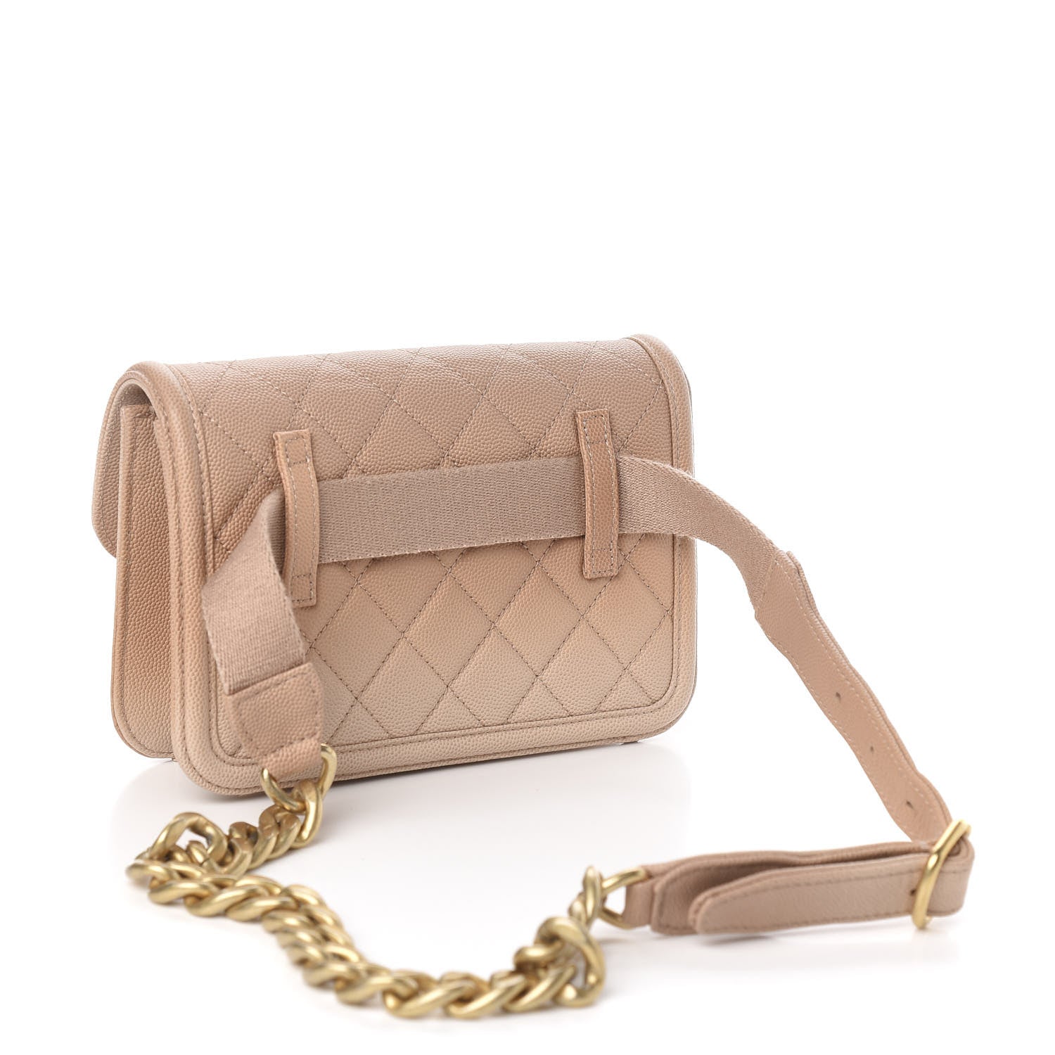 Chanel Caviar Quilted Sunset On The Sea Waist Bag Beige 3 of 9