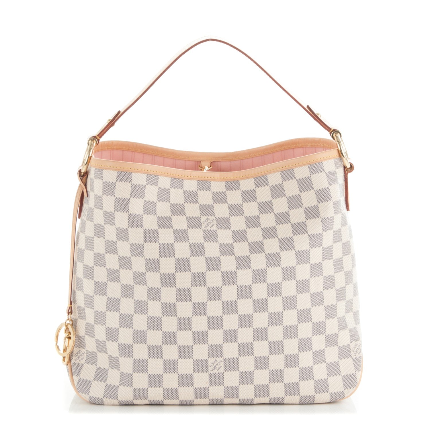 Louis Vuitton Damier Azur Delightful MM Rose Ballerine 1 of 7