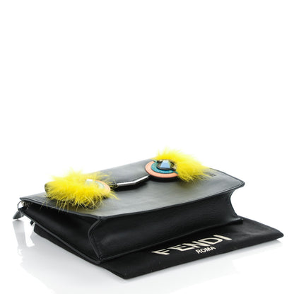 Fendi Vitello Dolce Fox Elaphe Ayers Hypnoteyes Min 2Jours Pouch Black Giallo Multicolor 4 of 7