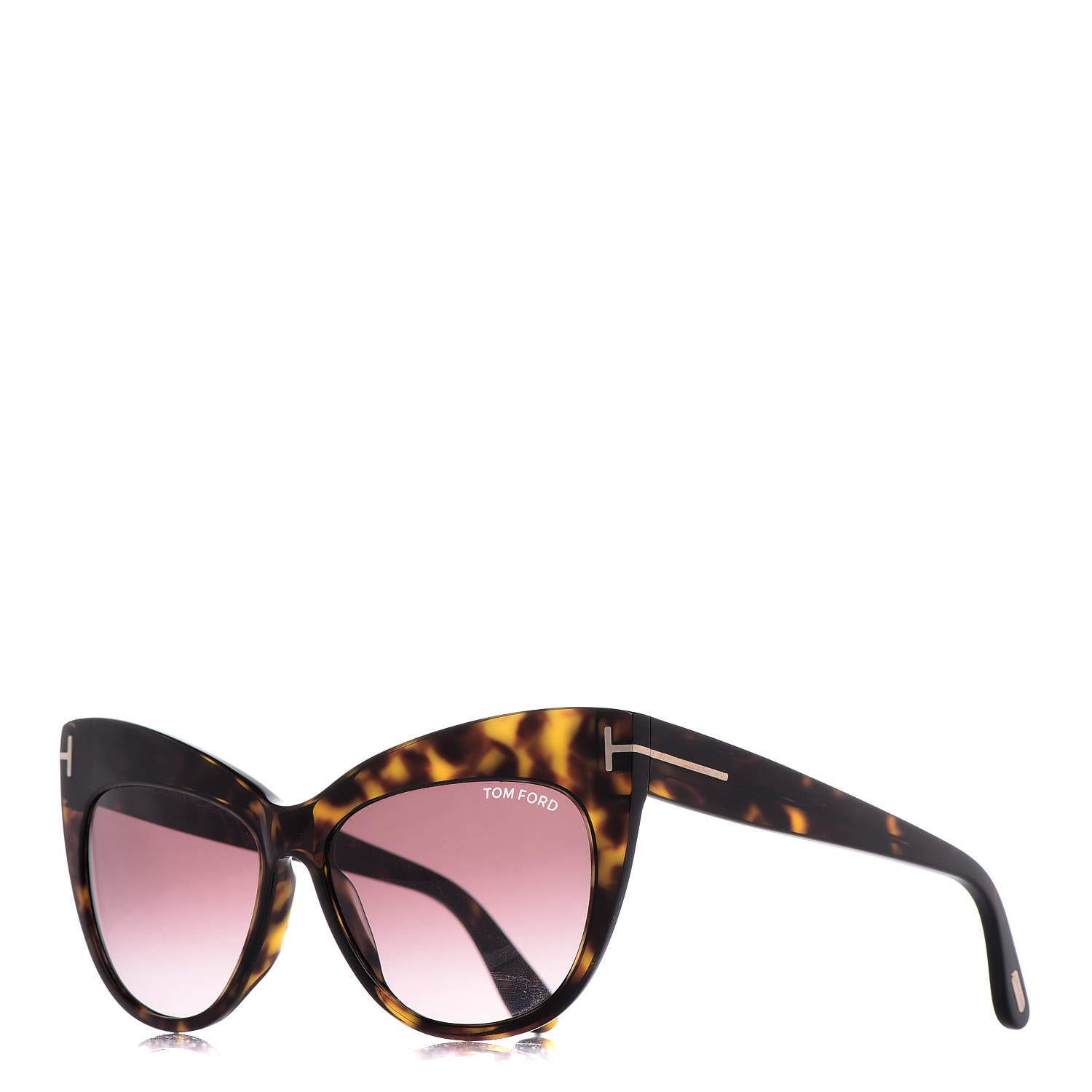 Tom Ford Nika Cat Eye Sunglasses TF523 Havana 1 of 7