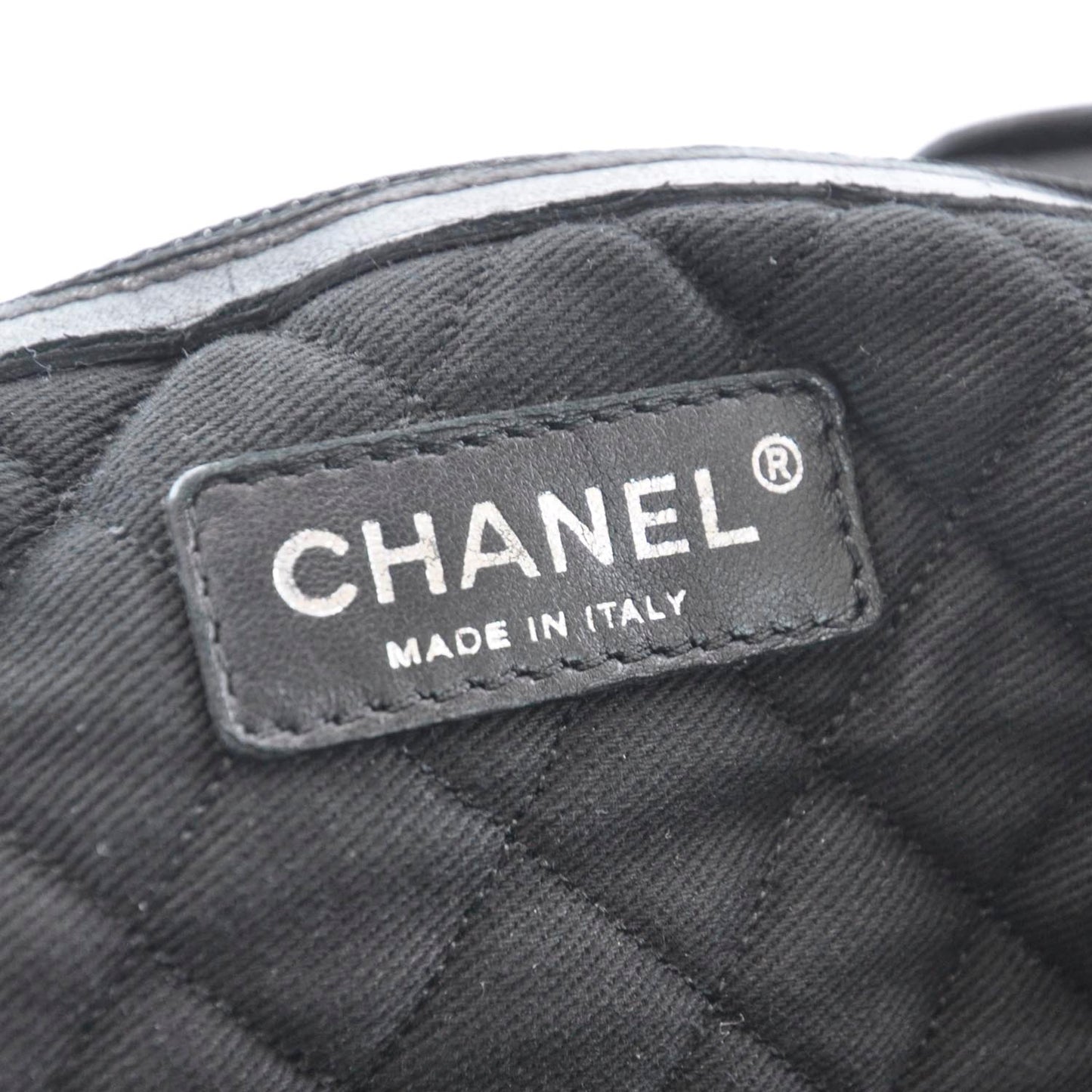 Calfskin Large Bowler Black