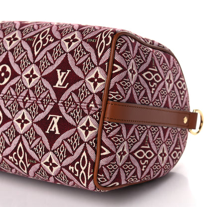 Louis Vuitton Jacquard Since 1854 Speedy Bandouliere 25 Bordeaux 9 of 10