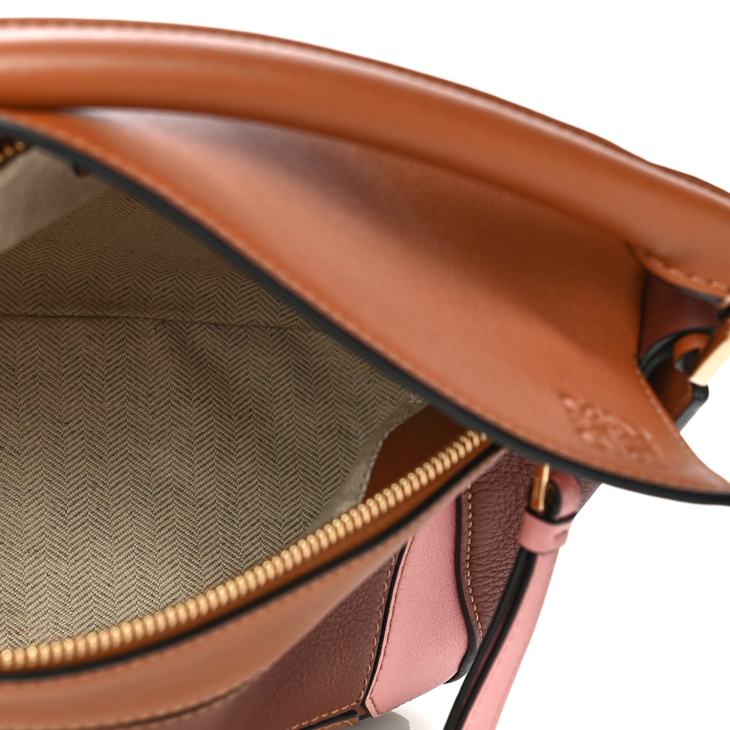 Loewe Calfskin Small Puzzle Bag Tan Medium Pink 5 of 25