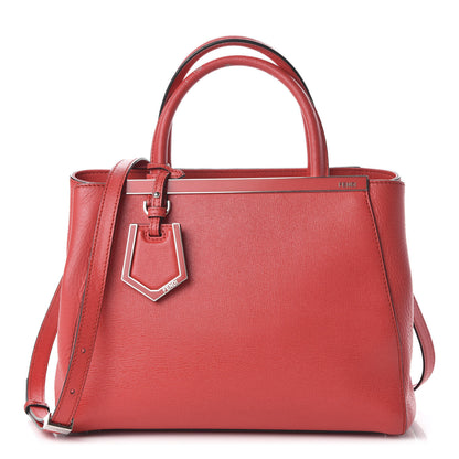 Fendi Vitello Elite Petite 2Jours Tote Papavero 1 of 10