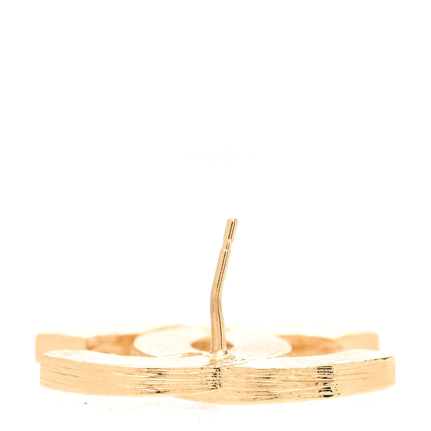 Chanel Crystal Baguette CC Earrings Gold 6 of 6