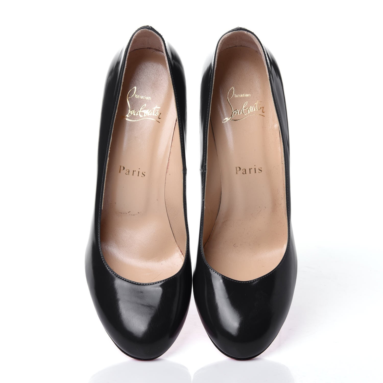 Christian Louboutin Patent Fifi 85 Pumps 38 Black 6 of 12