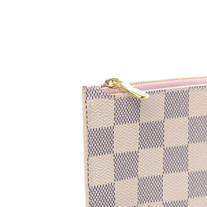 Louis Vuitton Damier Azur Neverfull MM GM Pochette Rose Ballerine 8 of 8