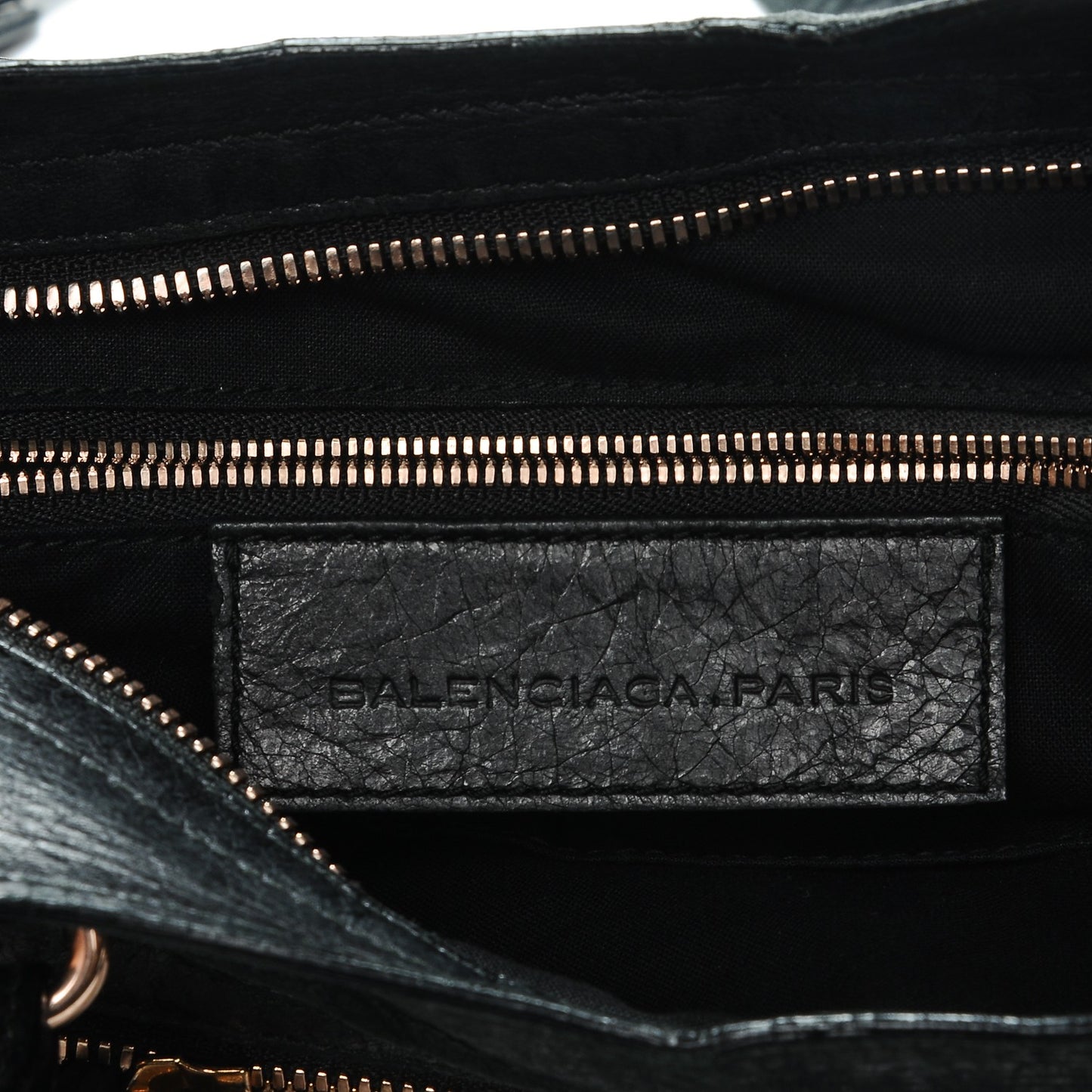 Agneau Giant 12 Rose Gold Hardware Town Black