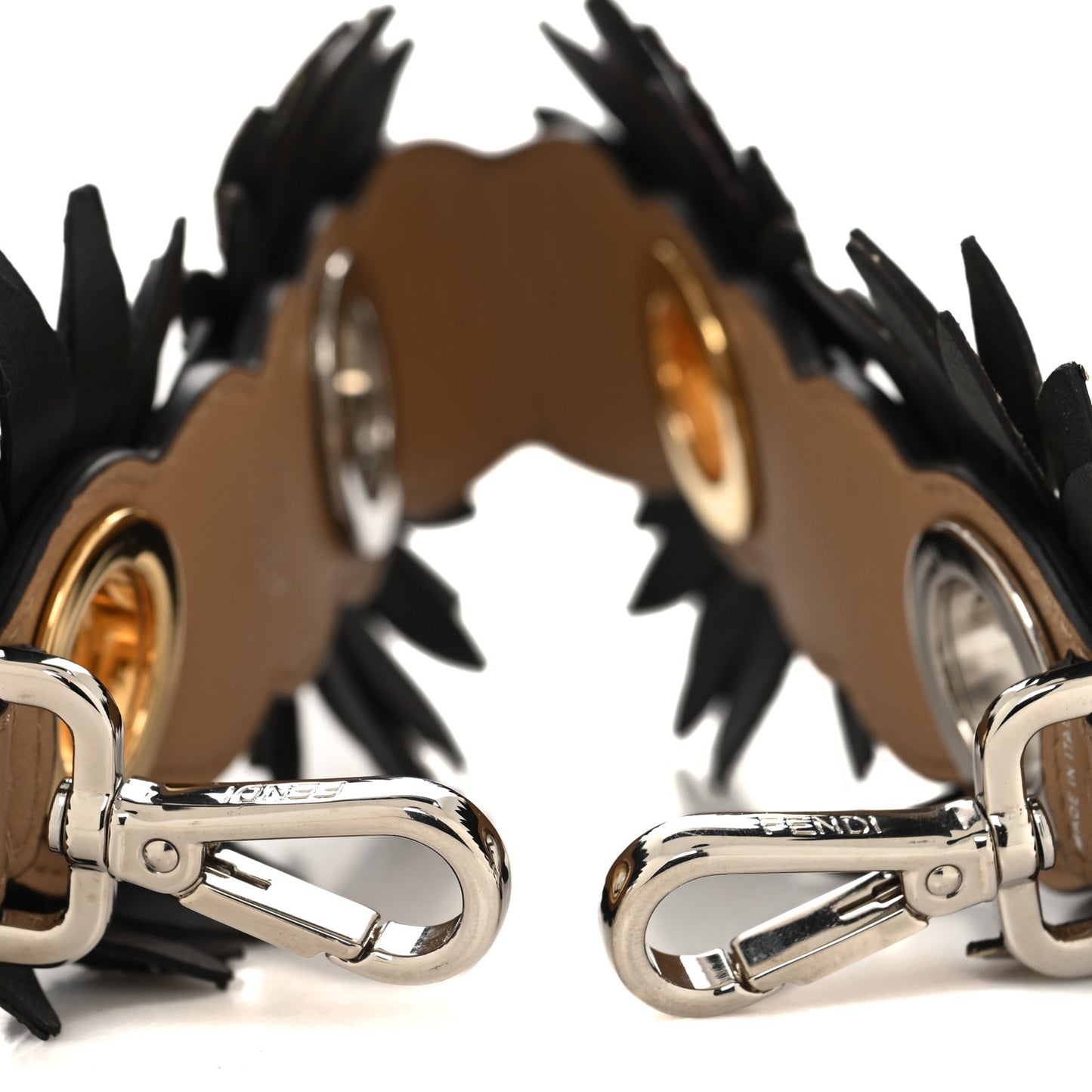 Snakeskin F is Fendi Flower Mini Strap Multicolor