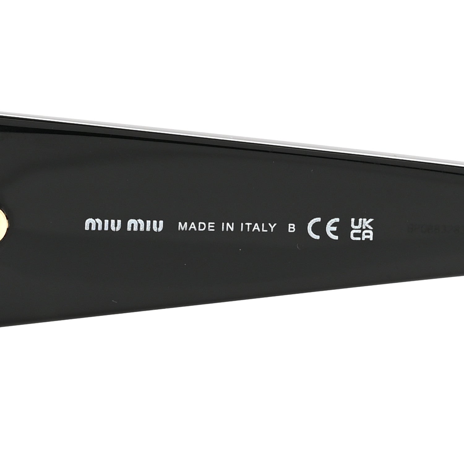 Miu Miu Acetate Cat Eye Sunglasses SMU 06Y Black Ardesia 5 of 9