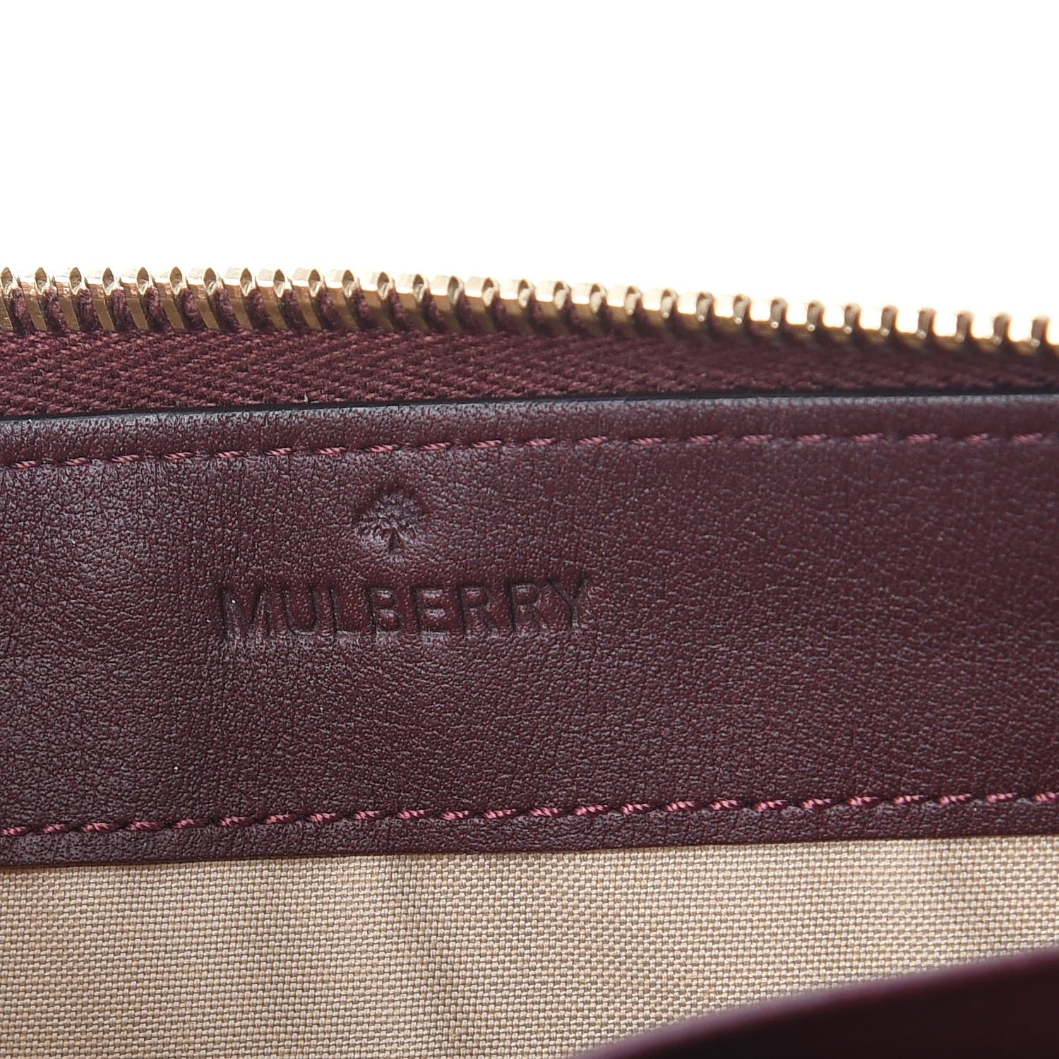 Mulberry Silky Calf Cara Delevigne Zip Around Long Wallet Oxblood 6 of 9