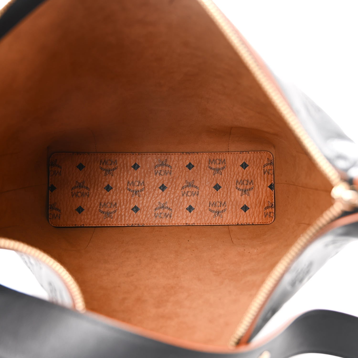 MCM Calfskin Ottomar Monogram Large Klara Hobo Black 6 of 11