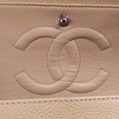 Chanel Caviar Quilted Medium Double Flap Beige 7 of 10