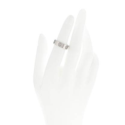 Cartier 18K White Gold 5.5mm LOVE Ring 50 5.25 2 of 4