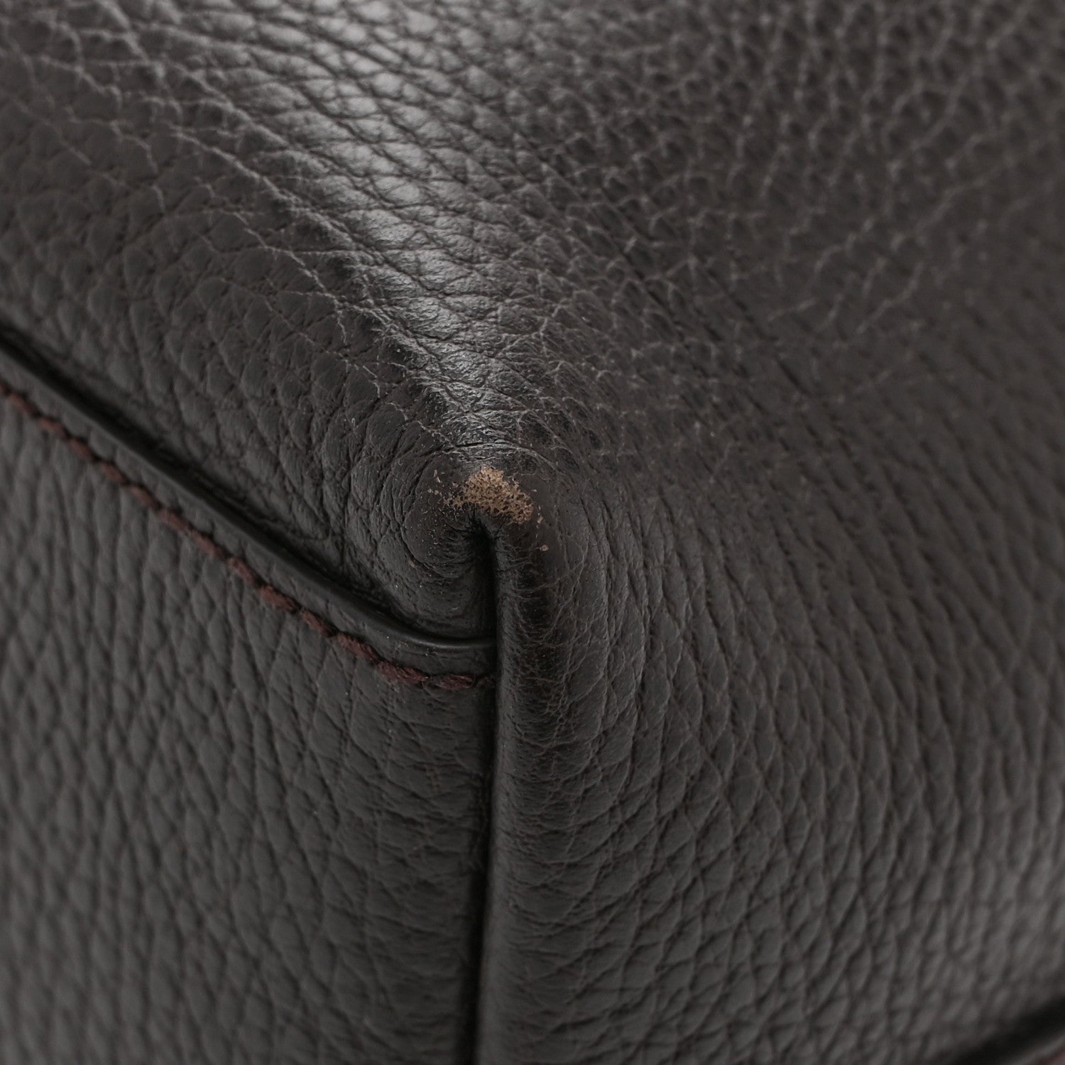 Gucci Calfskin Medium Braided Handle Gifford Tote Dark Brown 15 of 15
