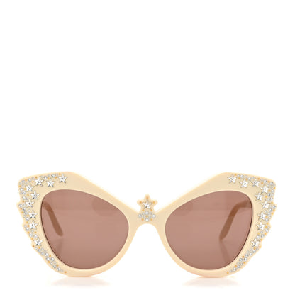 Gucci Acetate Crystal Sunglasses GG1095S Ivory 2 of 8