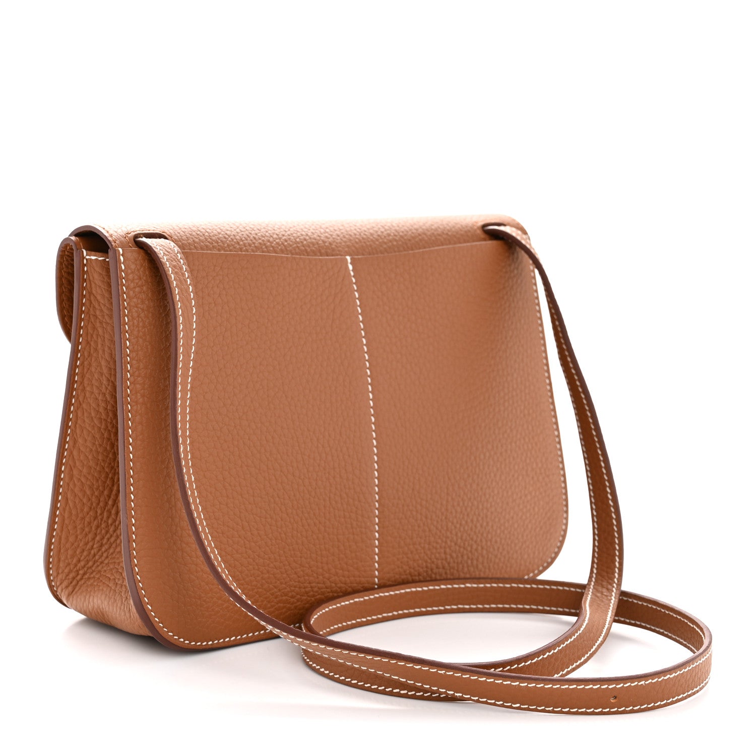 エルメス Hermes Taurillon Clemence Halzan 25 Etoupe 611483 – FASHIONPHILE