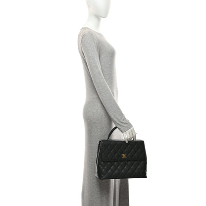 Chanel Caviar Quilted Jumbo Kelly Flap Black 2 of 10
