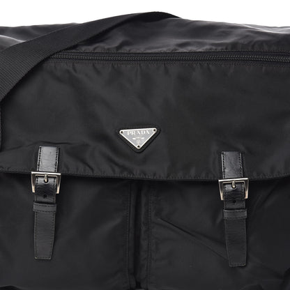 Prada Tessuto Nylon Messenger Bag Black 9 of 17