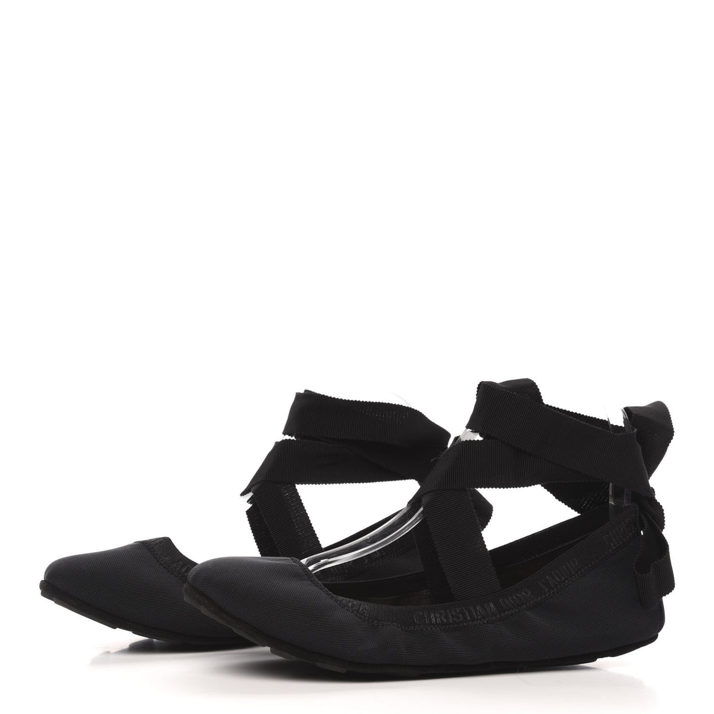 Micro Resille Academy Lace-Up Ballerina Flats 39 Black