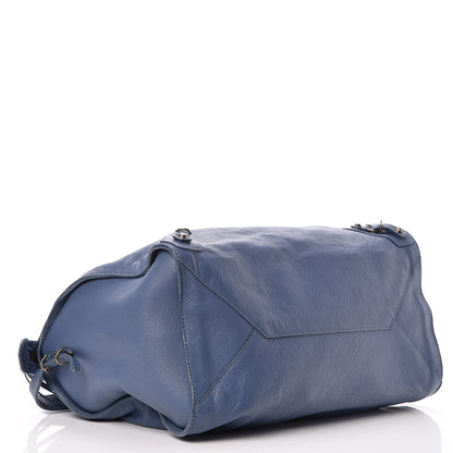 Balenciaga Veau Papier Bolster Bleu 4 of 8